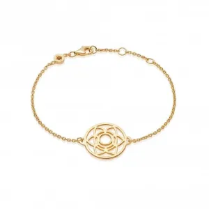 Sacral Chakra Chain 18ct Gold Plated Bracelet CHKBR1002