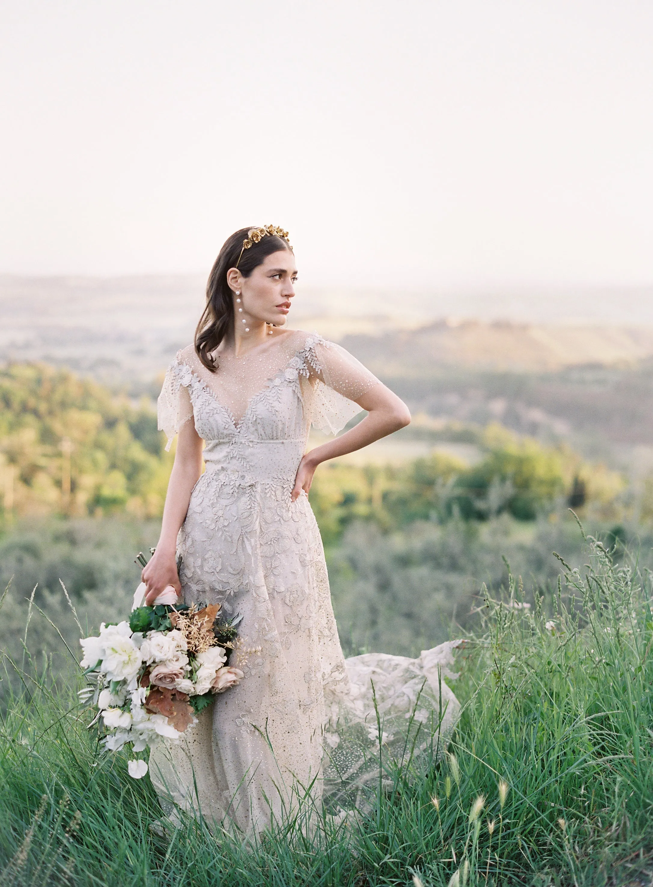 SAVANNAH Gilded Blossoms Tiara