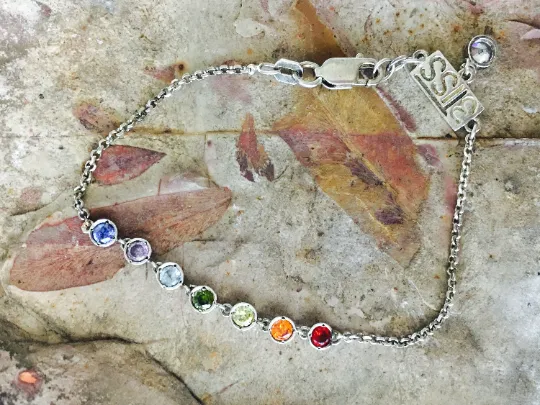 Seven Chakra Mini Stone Necklace