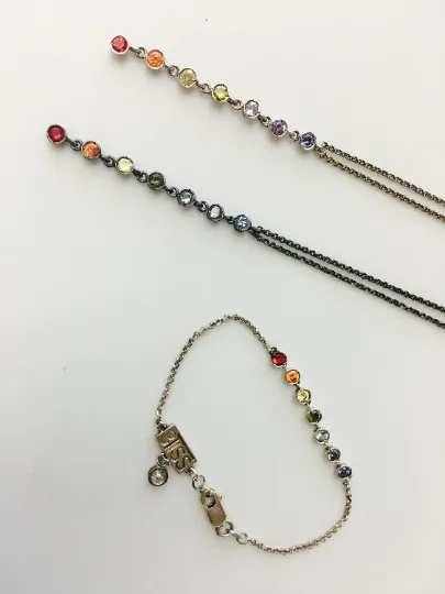 Seven Chakra Mini Stone Necklace