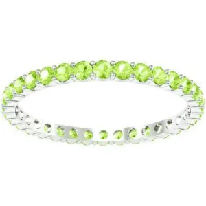 Shared Prong Peridot Eternity Ring