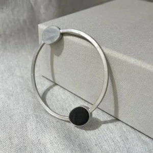 Silver & Pebble Bangle
