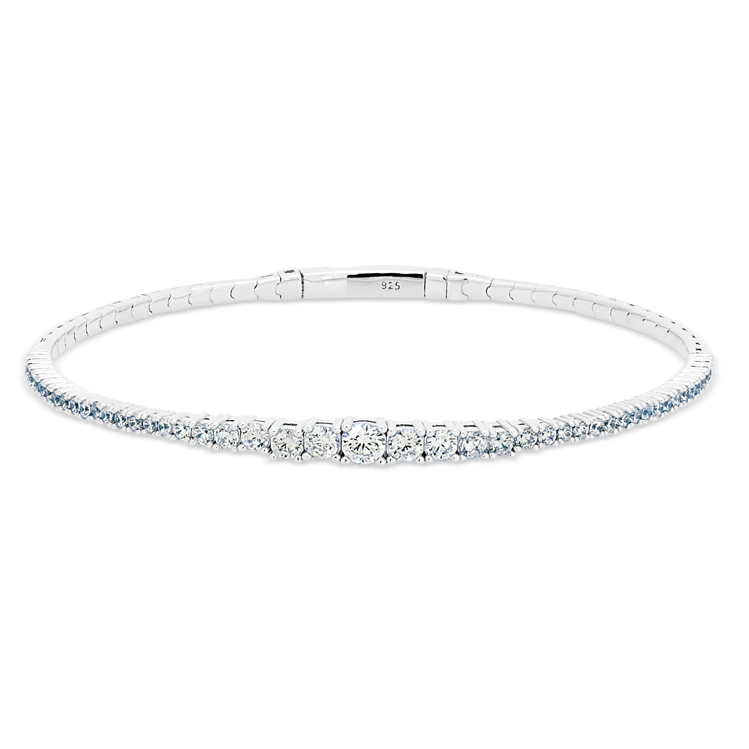 Single Row Graduated Flex Bracelet
