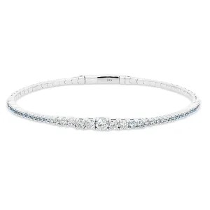 Single Row Graduated Flex Bracelet