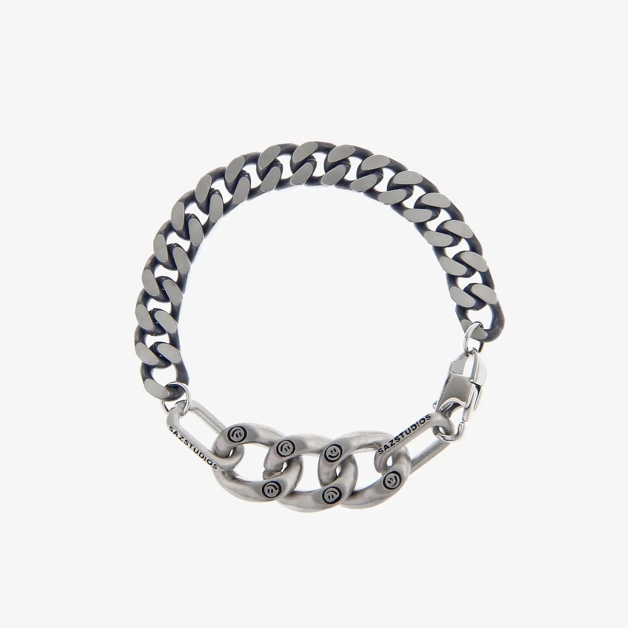 Smiley Cuban Chain Bracelet