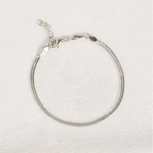 Snake Chain Bracelet Silver