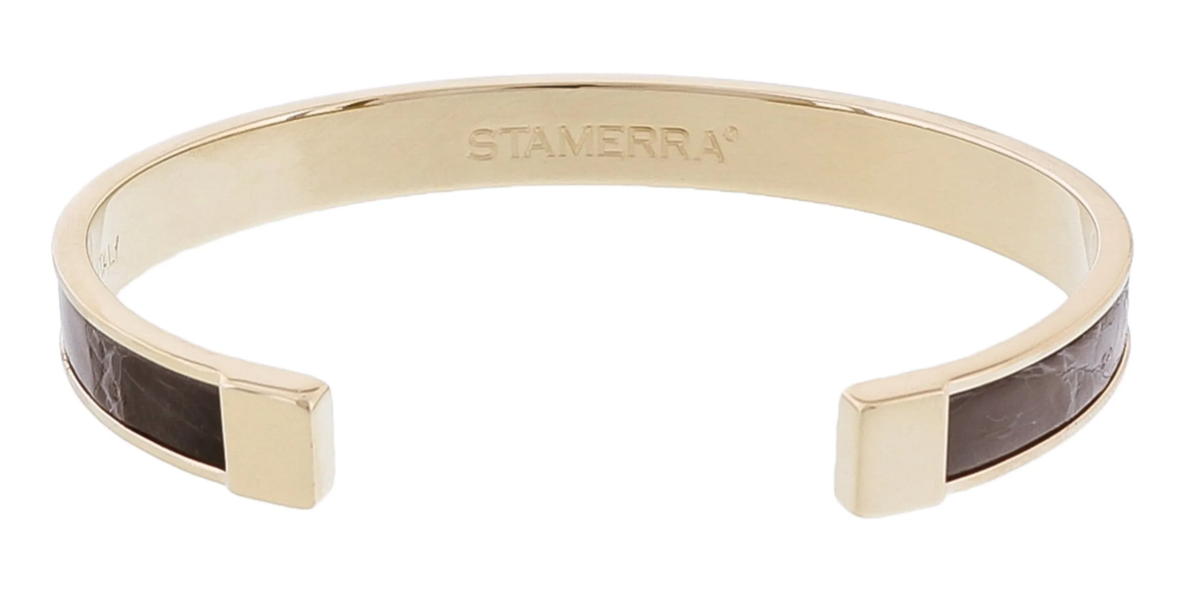 Stamerra PICCOLO CROCCO GG Blue/Silver Genuine Crocodile Bracelet