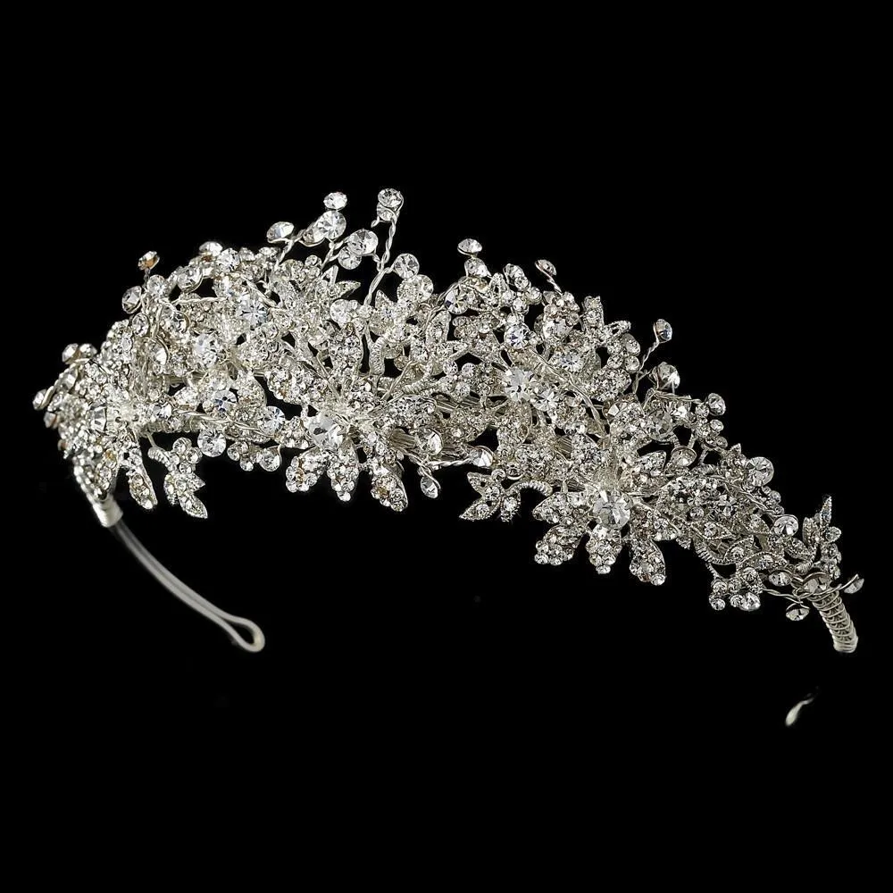 Stunning Couture Crystal Encrusted Bridal Tiara