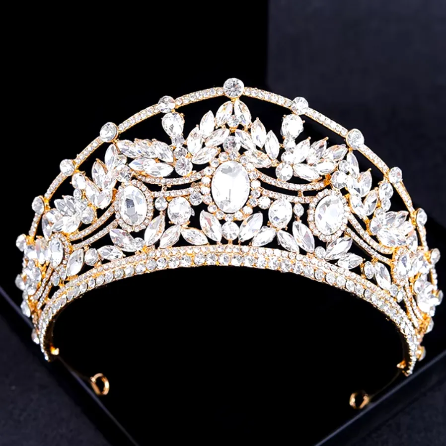 Stunning Crystal Tiara Hair Pageant Accessories