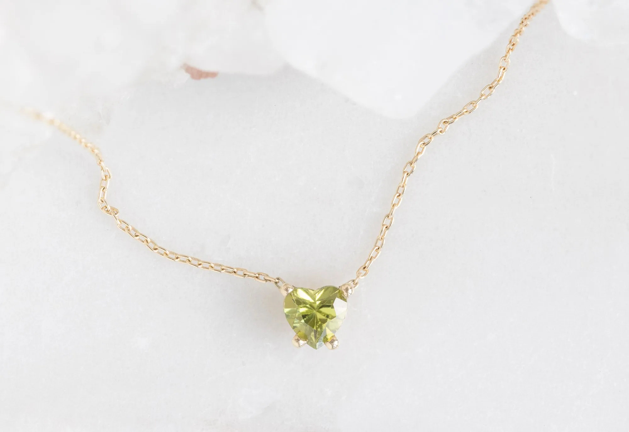 Sweetheart Peridot Necklace