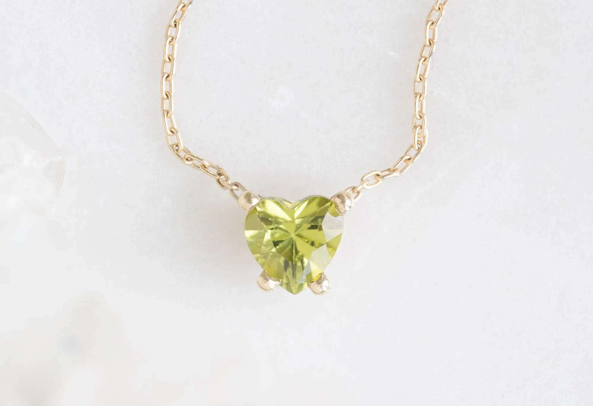 Sweetheart Peridot Necklace