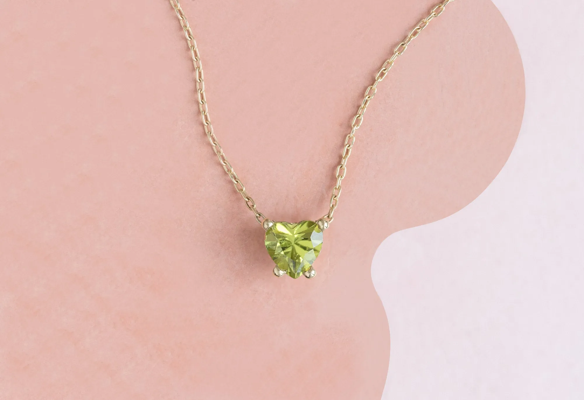 Sweetheart Peridot Necklace