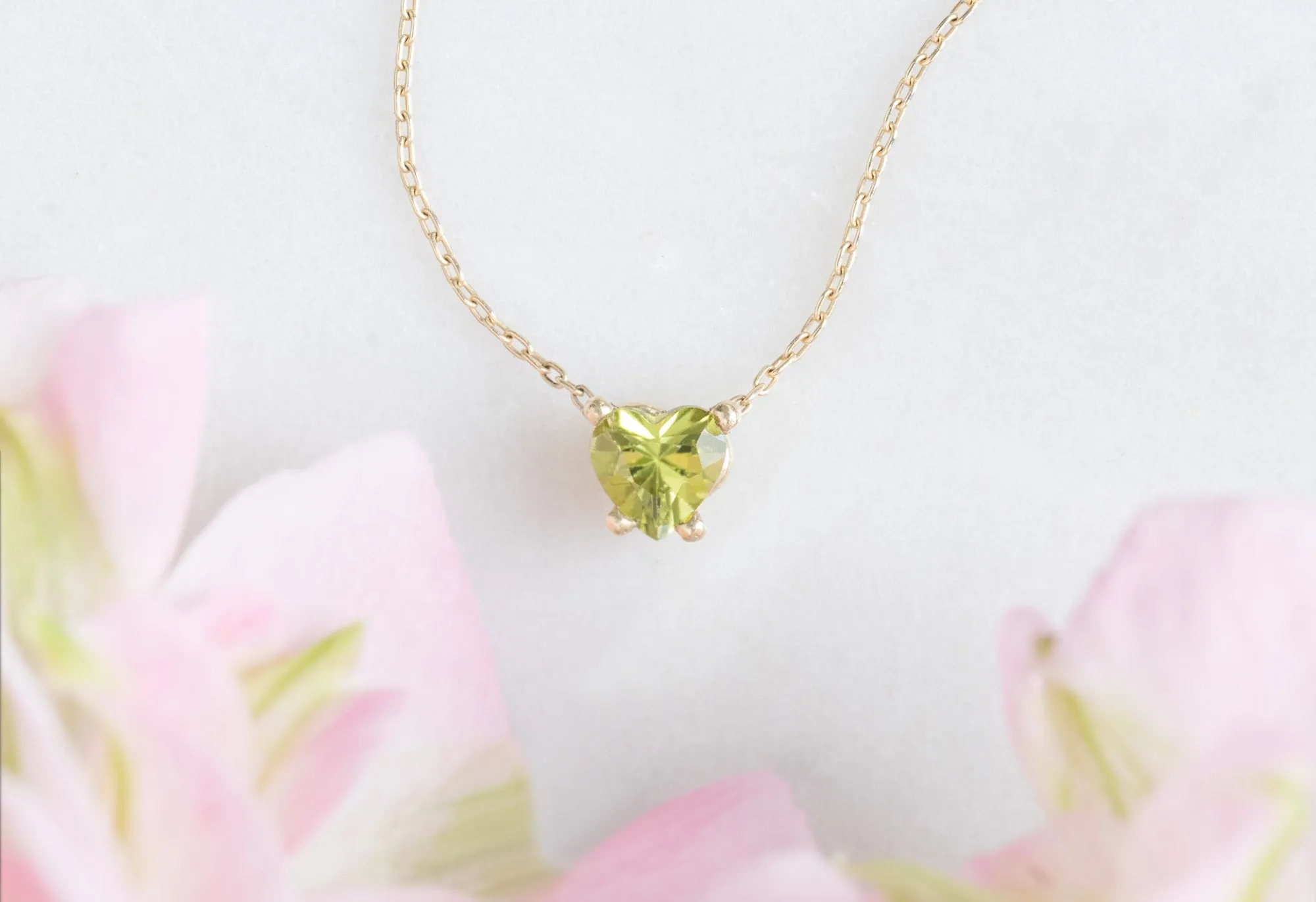 Sweetheart Peridot Necklace