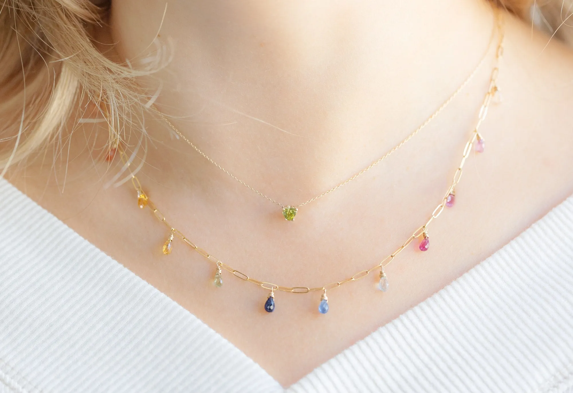 Sweetheart Peridot Necklace