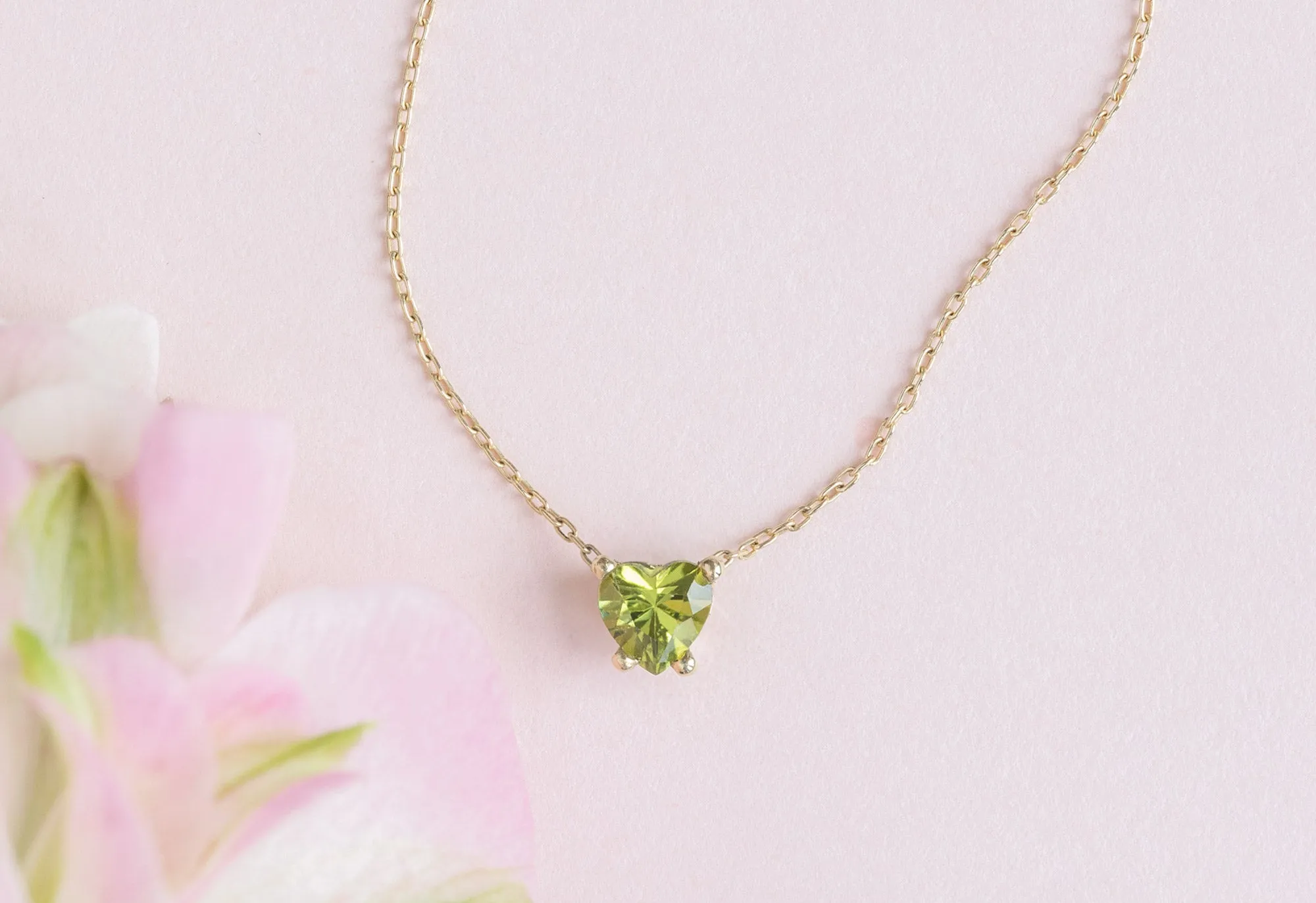 Sweetheart Peridot Necklace