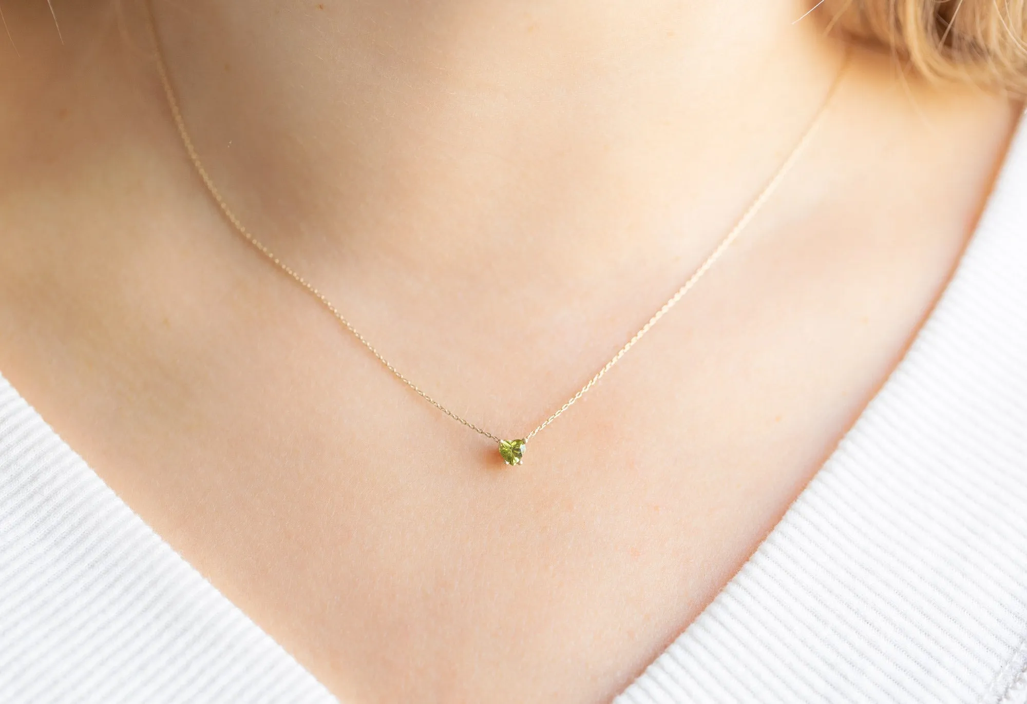 Sweetheart Peridot Necklace