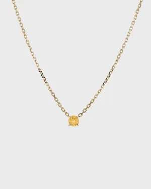 The Citrine Birthstone Necklace