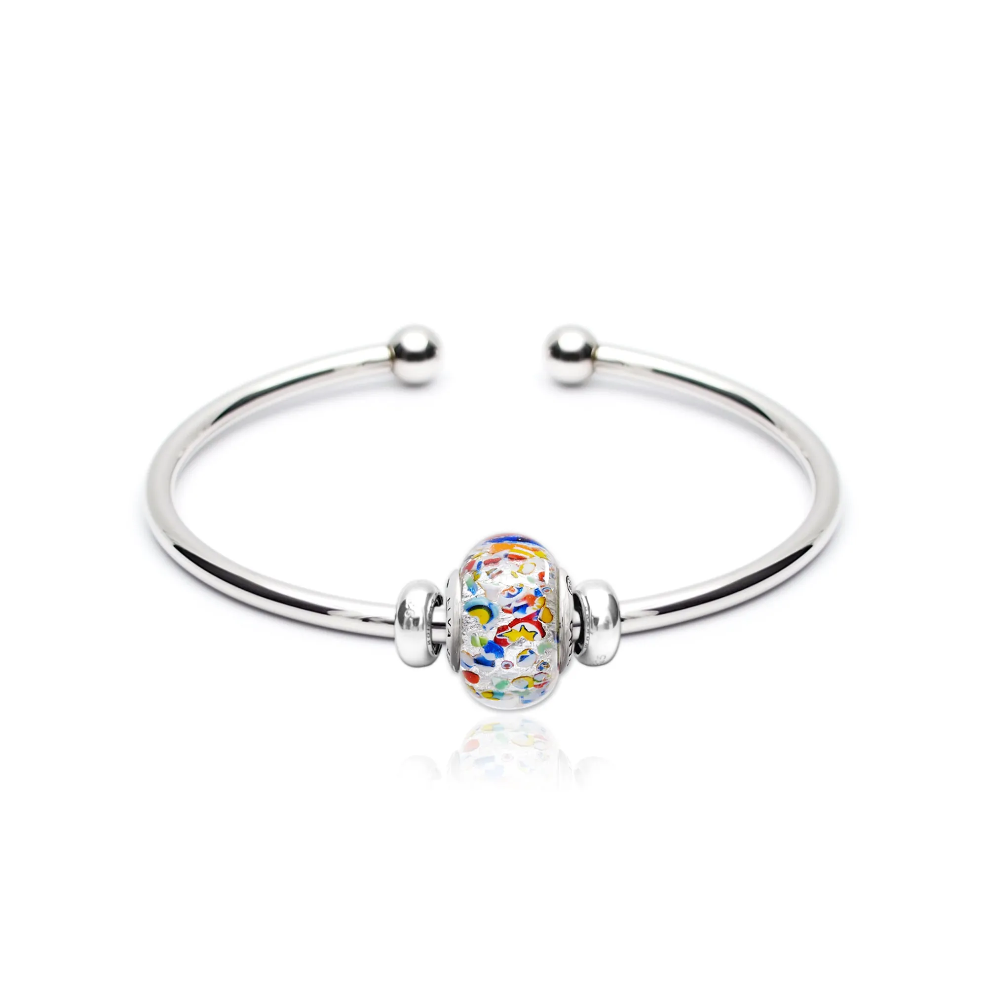 The Kiss Charm Bangle