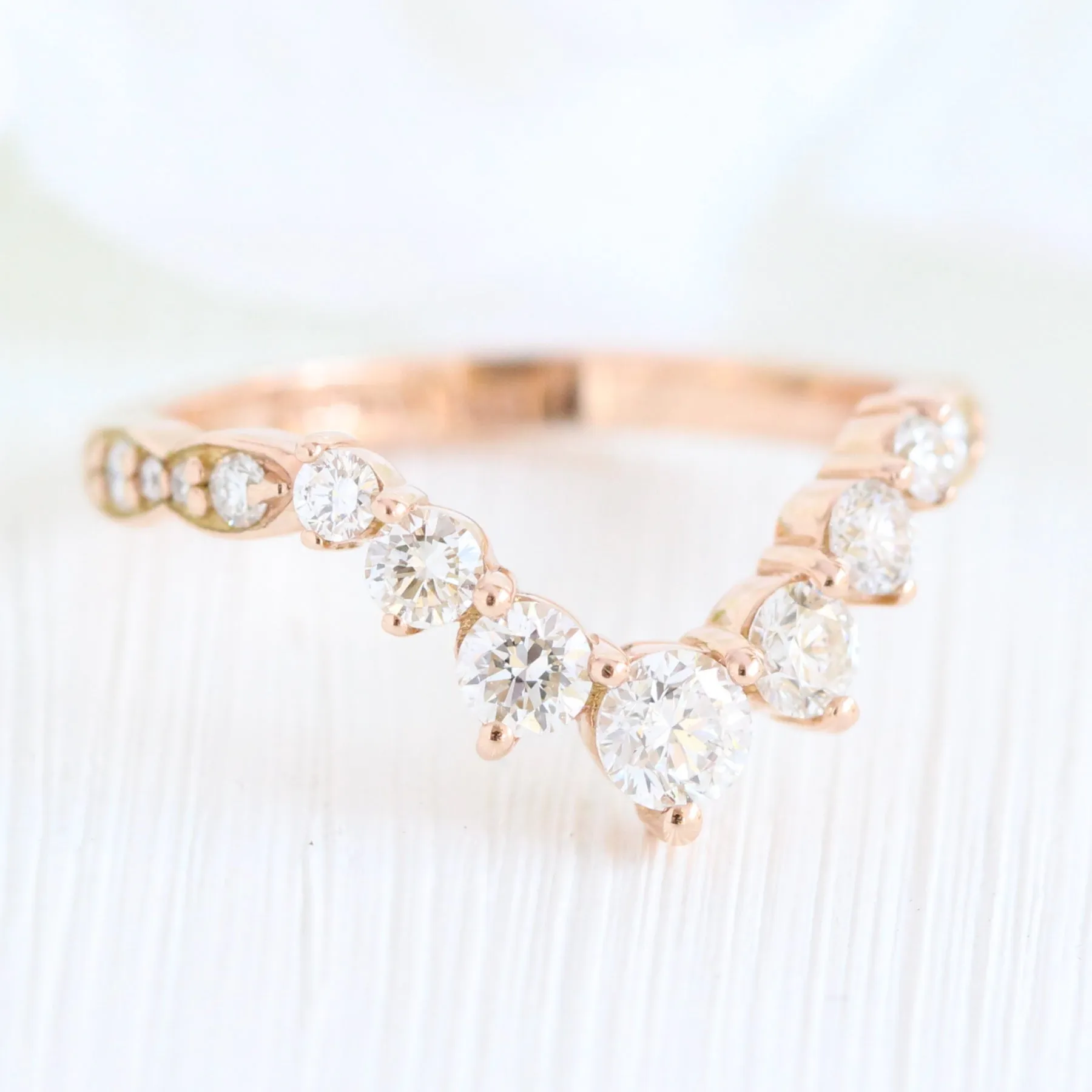 Tiara Halo Oval Scalloped Ring Set w/ Green Sapphire and Large 7 Diamond U Band