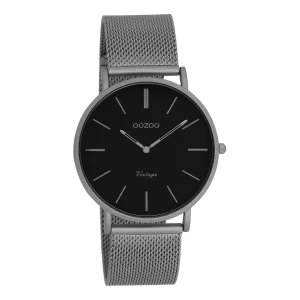 Titanium OOZOO watch with titanium metal mesh bracelet - C9929
