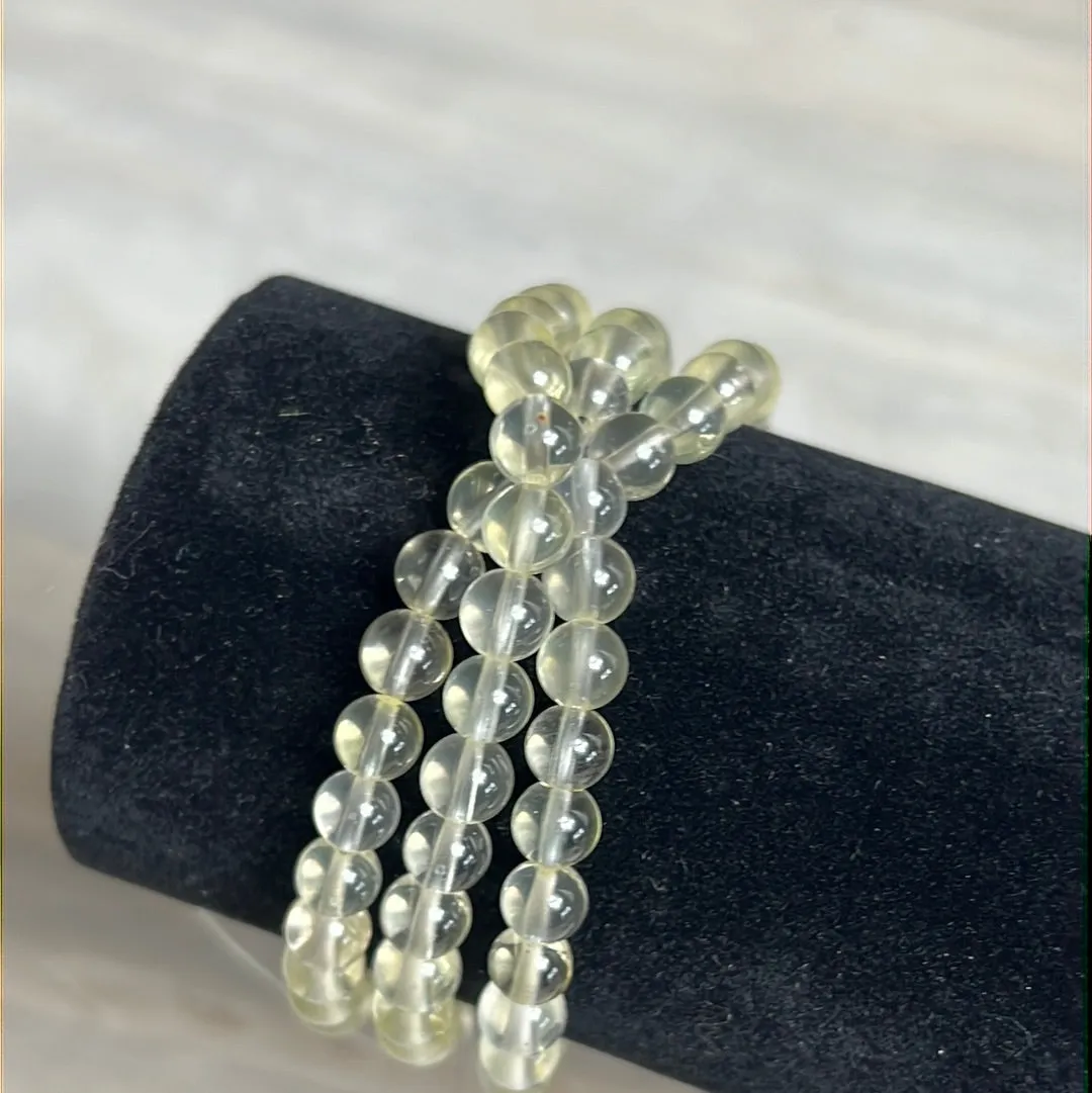 Trio Wrap Around Bead Bracelet / Necklace - Citrine