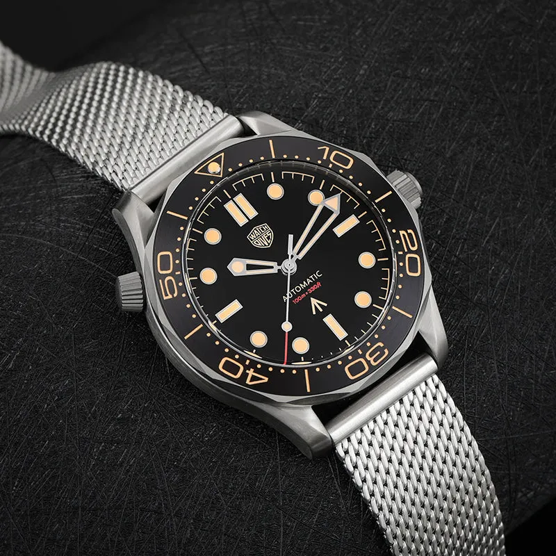 UK Warehouse- Watchdives WD007 Titanium NTTD Dive Watch