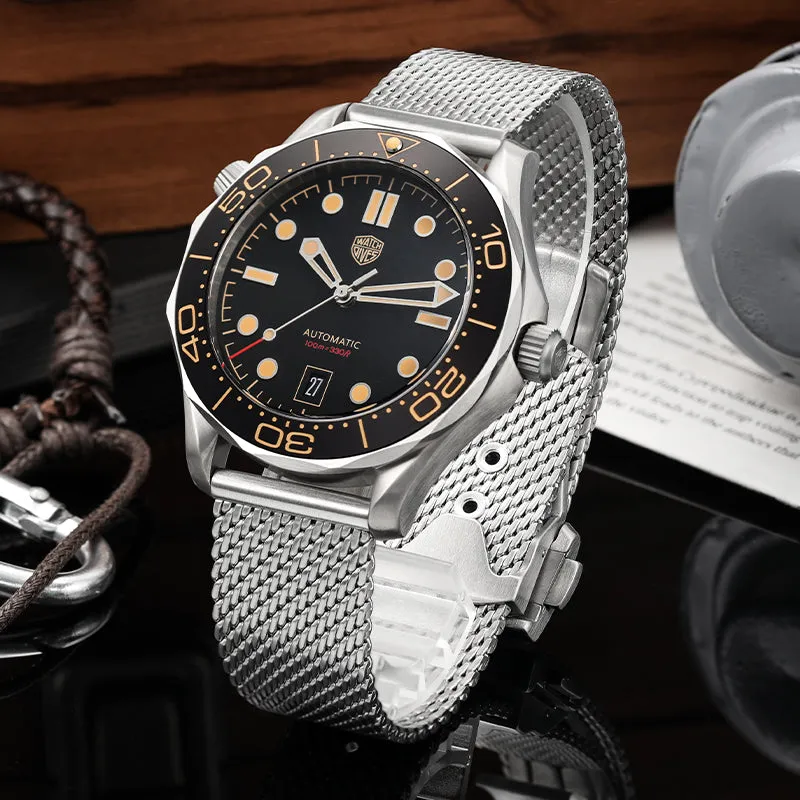 UK Warehouse- Watchdives WD007 Titanium NTTD Dive Watch