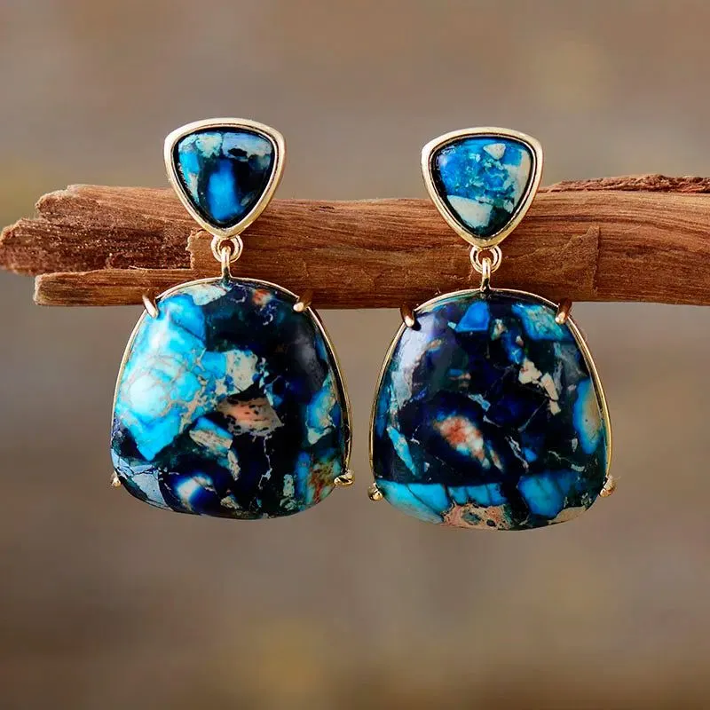 Vibrant Sediment Stud Earring Collection