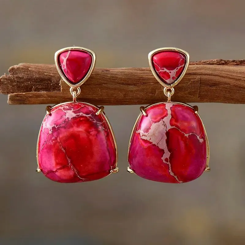 Vibrant Sediment Stud Earring Collection