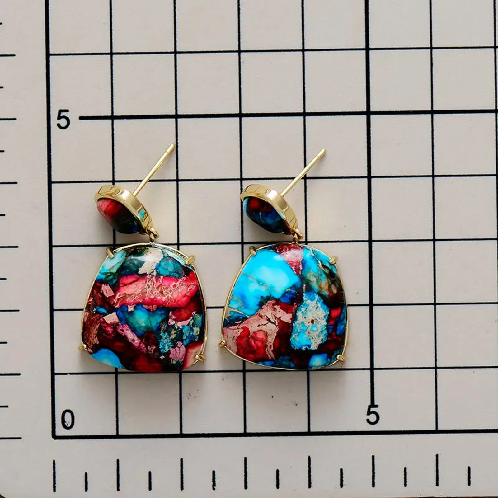 Vibrant Sediment Stud Earring Collection