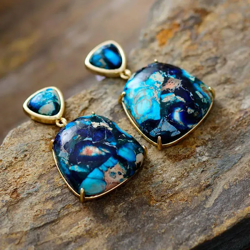 Vibrant Sediment Stud Earring Collection