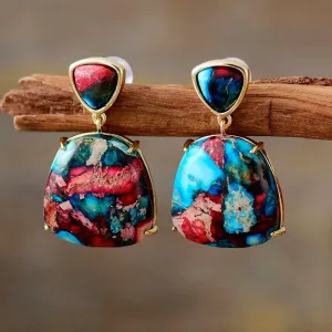 Vibrant Sediment Stud Earring Collection