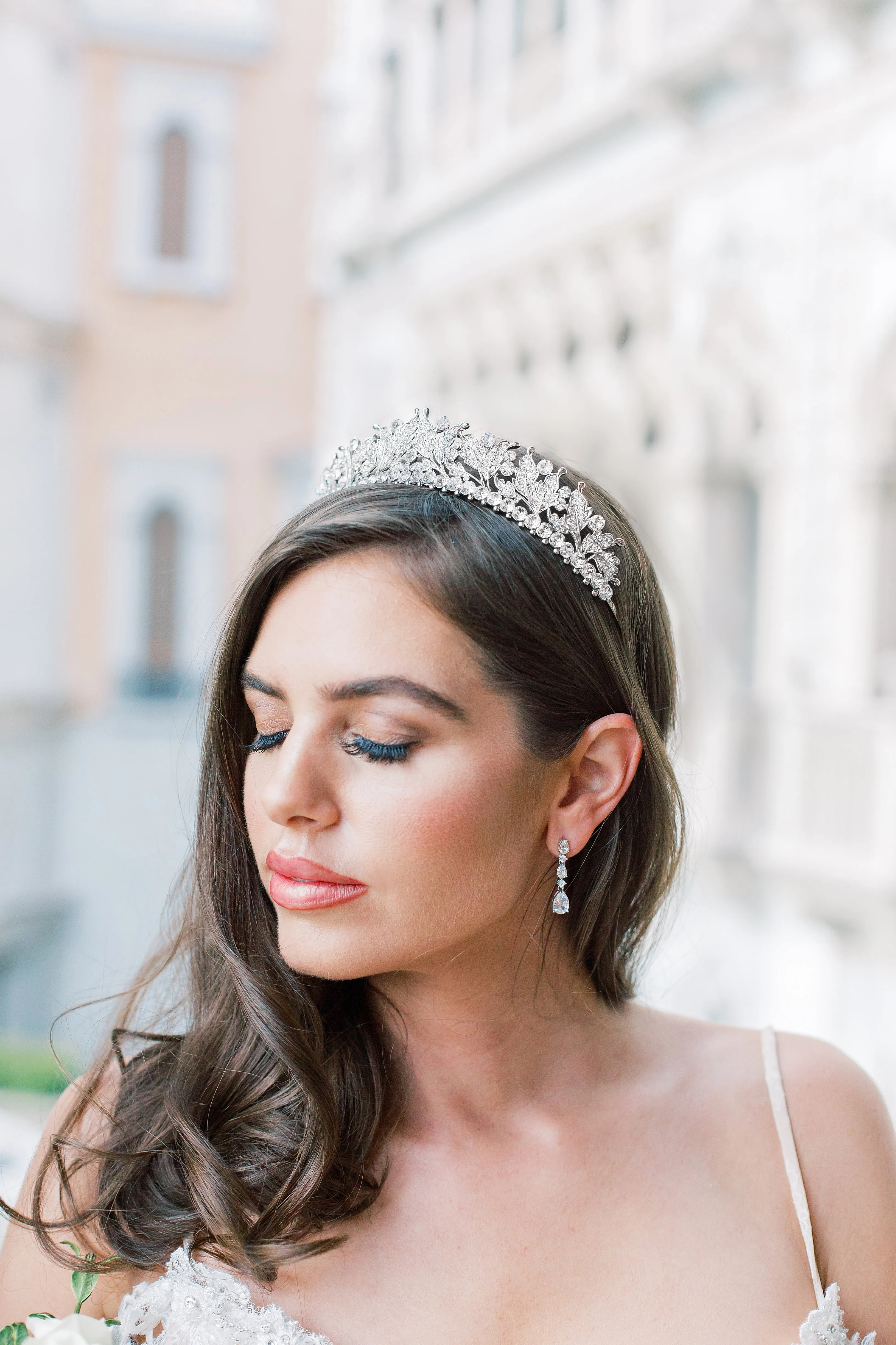 VICTORIA Swarovski Crystal Wedding Tiara